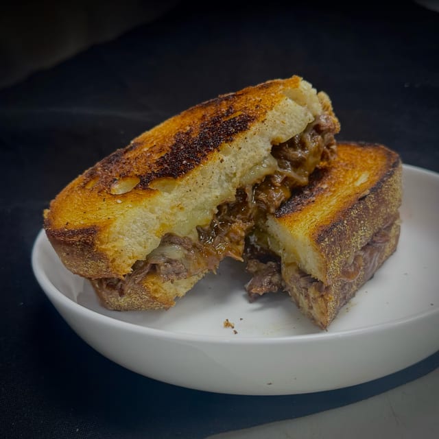 Braised Beef Sandwich.